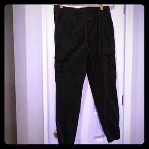 Black  Cargo Jogger Pant